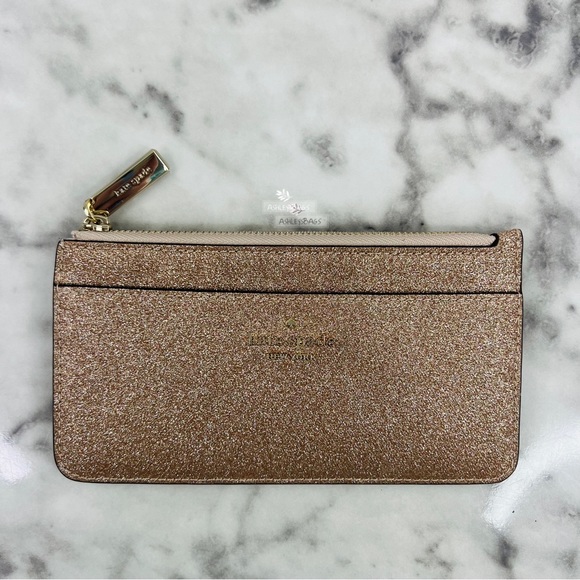 Kate Spade Shimmy Lola Greta Joeley Glitter Boxed Large Slim Card Holder Wallet - Picture 3 of 8